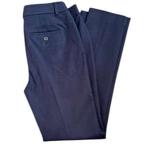 Talbots High Waisted Straight Navy Pants. Size 4.